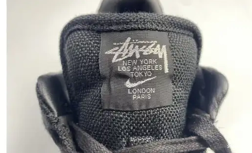 Black Stussy Nike Force Air Low 1 CZ9084-001 0609